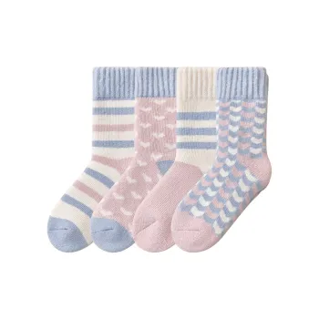 Temooues Mid Calf Socks Women's Combo Set