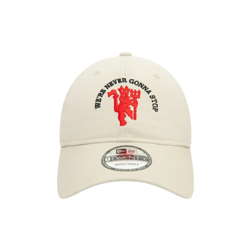 New Era Cotton Baseball Caps Unisex Beige-1