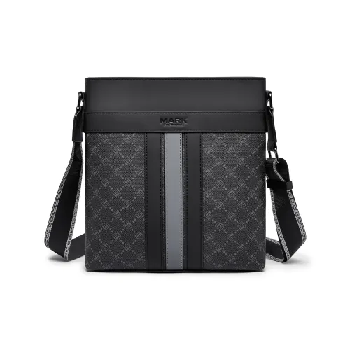 FAIRWHALE PVC Shoulder Bag Messenger Bag Regular Men's Lead Coffee/Elegant Black
