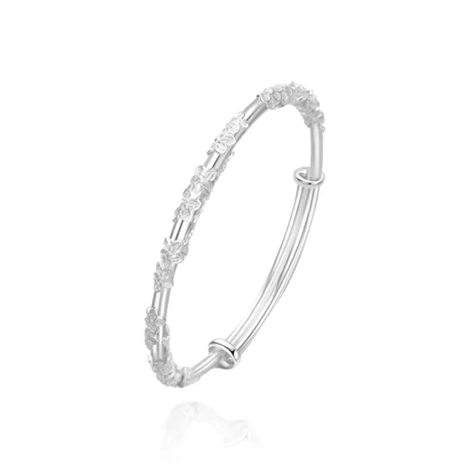 Zheng Tai Fook 999 Fine Silver Bangles Unisex-11