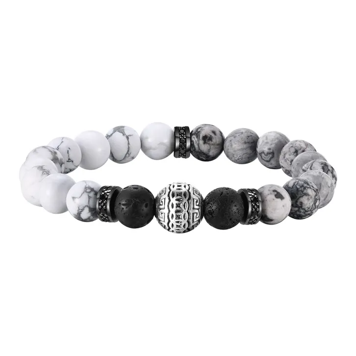 LIANDUO Map Stone Bracelets Unisex-0