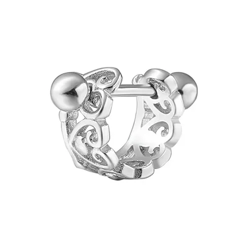 EAR PARTNER S925 Sterling Silver Earrings Unisex Silver-2