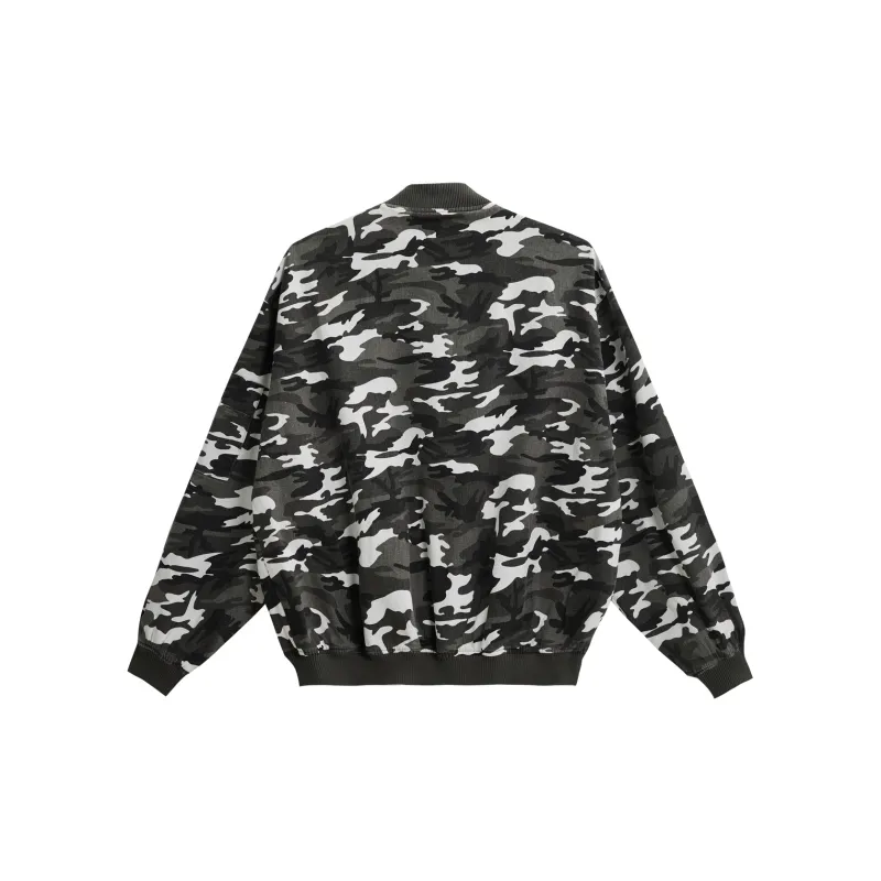 NANDCHN Jackets Unisex White Gray Camouflage-1