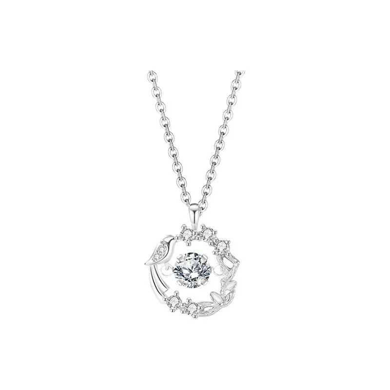 Stone Edge Poly 925 Sterling Silver Necklaces Women's-0