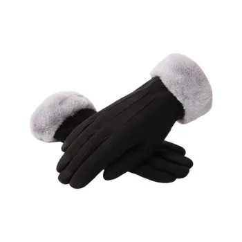 NANJIREN Thickened Knit Gloves Women's
