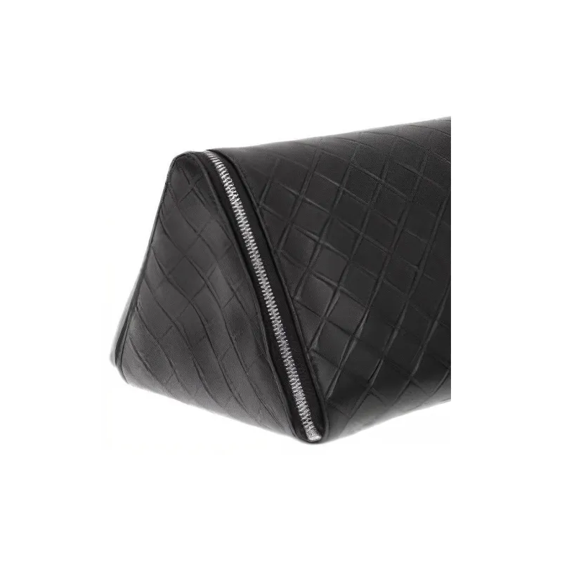 Bottega Veneta Leather Toiletry Bag Men's Black-2