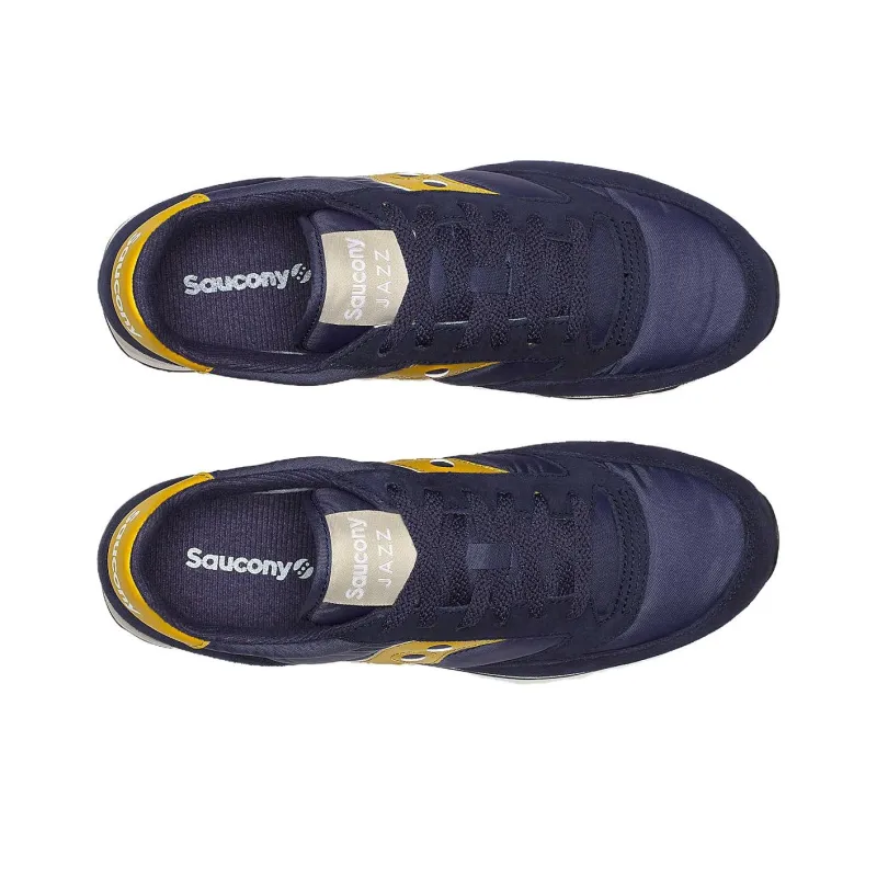 Saucony Jazz Original Anti Slip Wear Resistant Low Top Running Shoes Unisex Dark Blue-3
