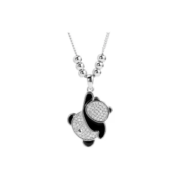 KING OF BLING 925 Sterling Silver With Enamel And Zircon Necklaces Unisex Good Luck