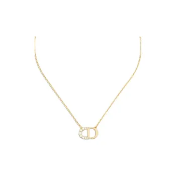 DIOR Metal Necklaces Women's Gold