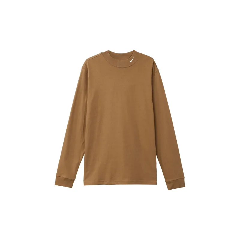 Nike T-Shirt Unisex Brown With Free Shopping Bag-3
