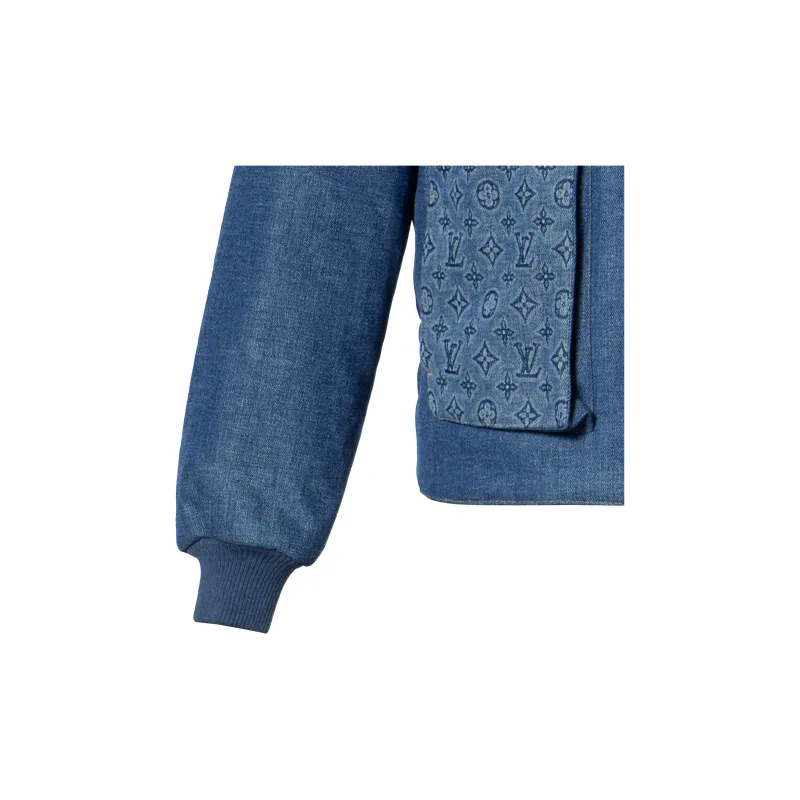 LOUIS VUITTON Monogram Padded Denim Jacket-6