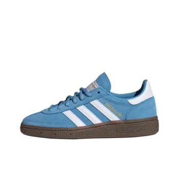 Adidas Originals HANDBALL SPEZIAL Anti Slip Wear Resistant Low Top Kids' Skateboarding Shoes Light Blue Teenagers