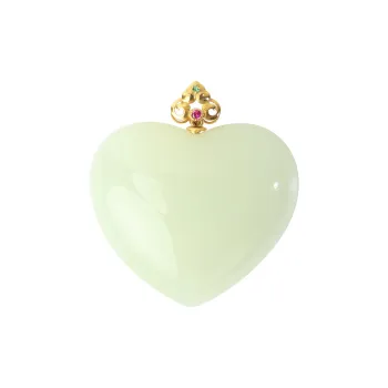 YUJIANQINGJIE Pendants Green Jade Women's