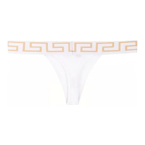VERSACE Greca Border Thong 'Optical White'