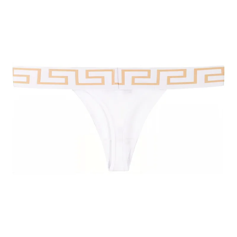 VERSACE Greca Border Thong 'Optical White'-0