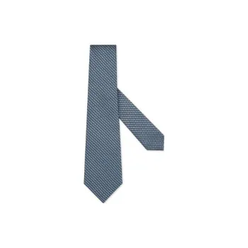 Ermenegildo Zegna Geometric Patterned Jacquard Tie