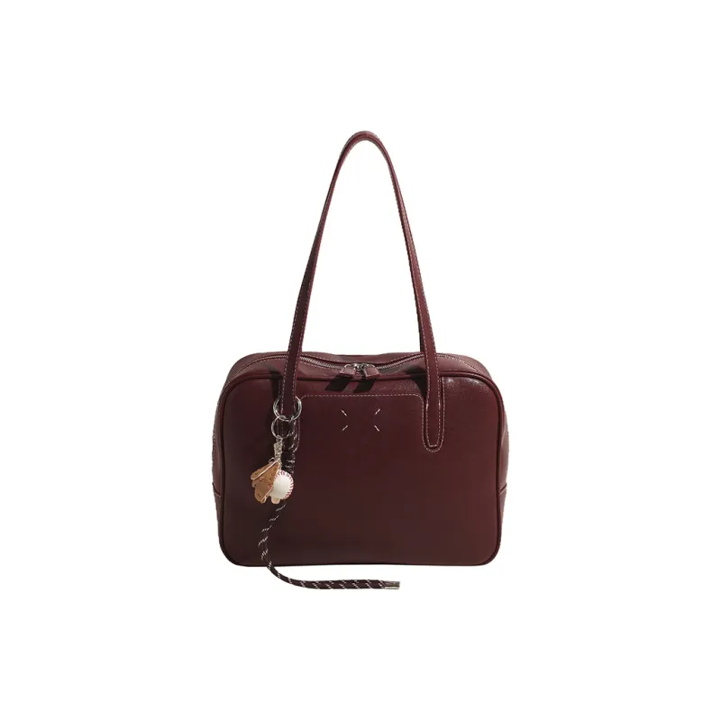 JIANMU PU Shoulder Bag, Crossbody Bag, Handbag Women's Black/Coffee/Brown/Red-6
