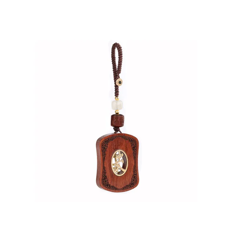 Xiang Yin Sandalwood Keychains Unisex-5