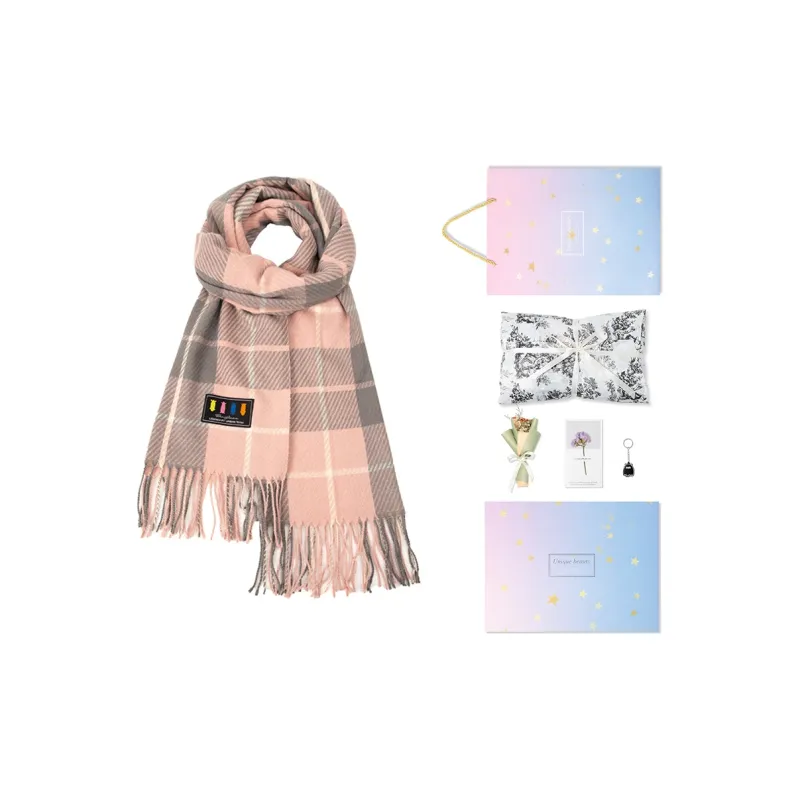 BAIJUAN Knit Scarves Unisex-16