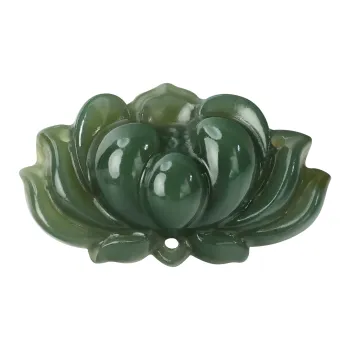 YUJIANQINGJIE Pendants Green Jade Unisex