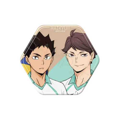 Animate Haikyuu!! Hexagonal 6th Rebound Badges