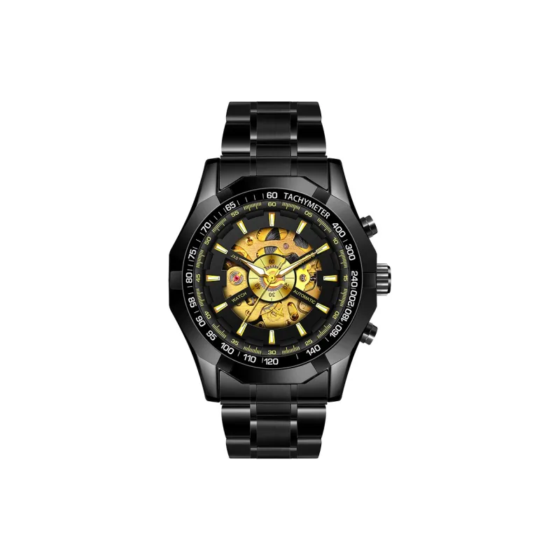 AIYISHI Automatic Mechanical Movement Watch Men's Watches Cut-Out Dial-7