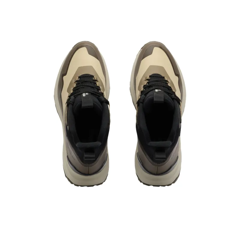 Jack Wolfskin Anti Slip Wear Resistant Mid Top Outdoor Shoes Men's Brown-3