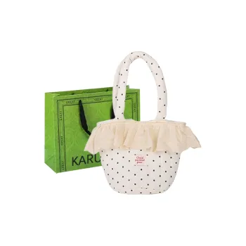 KARUISHA Cotton Handbag Women's White/Ecru/Small Bear Ecru/Small Flower Ecru/Khaki