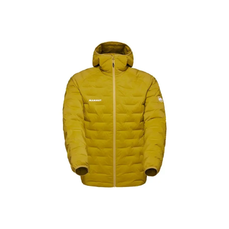 MAMMUT Sender Puffer Jacket Unisex Mustard Yellow With Free Necklace-1