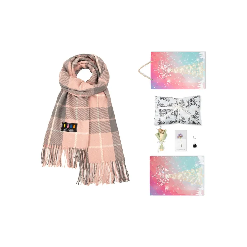 BAIJUAN Knit Scarves Unisex-24