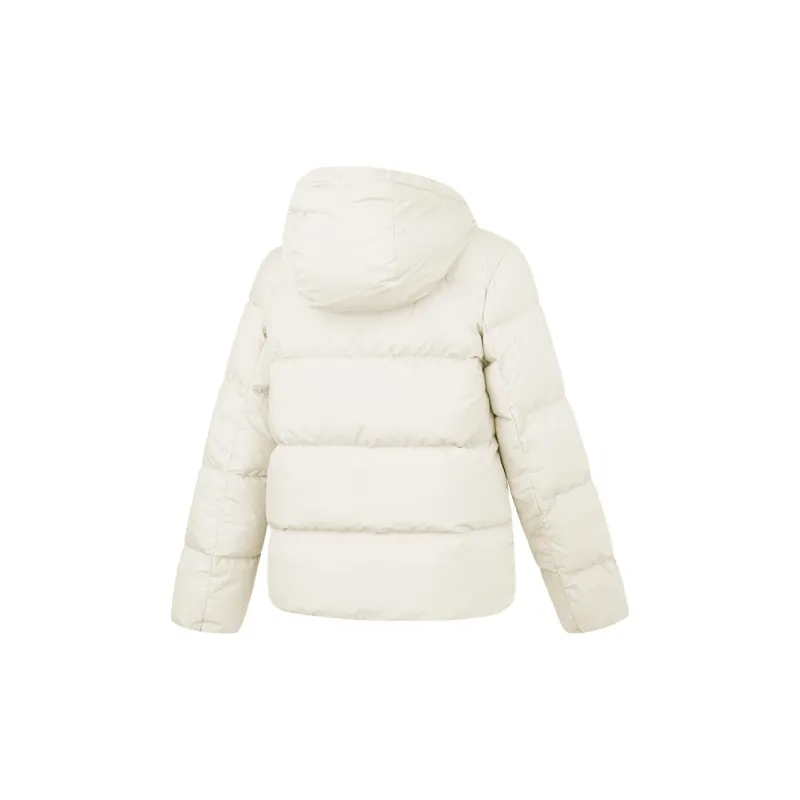 QIAODAN Variety Training Collection Down Jacket Women's Cream White-1