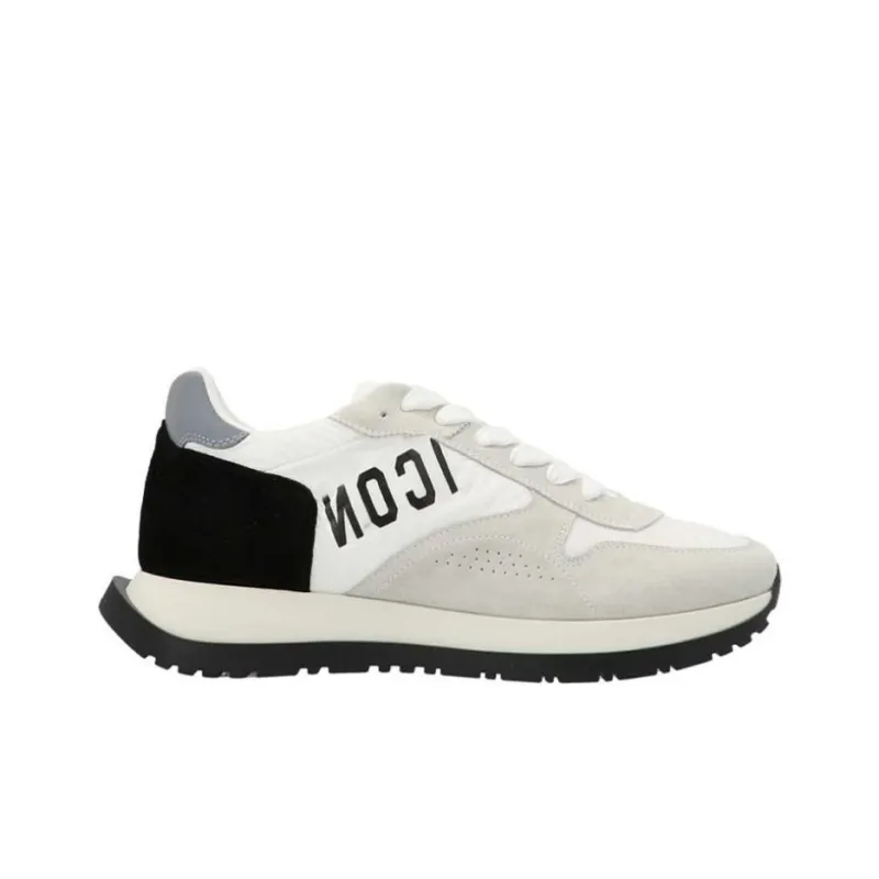 DSQUARED 2 Icon Running Low Top Casual Shoes Men's White-1