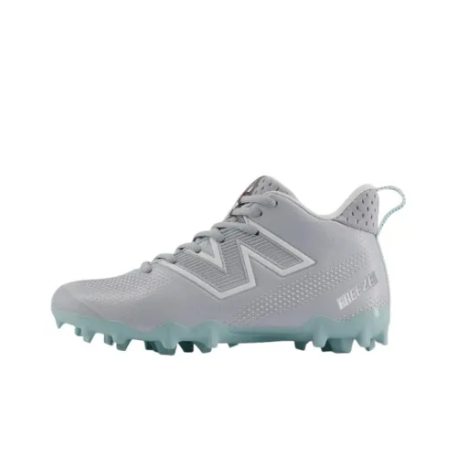 New Balance FreezeLX Anti Slip Wear Resistant Mid Top Kids' Soccer Shoes Gray Teenagers