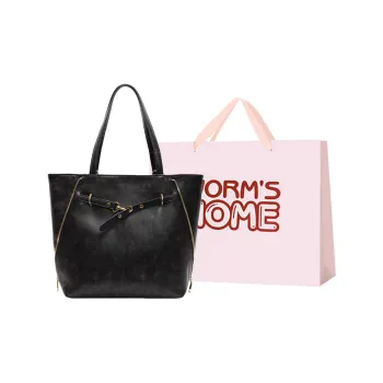 Worm's Home Synthetic Leather Shoulder Bag Regular Women's Black/Coffee/Brown