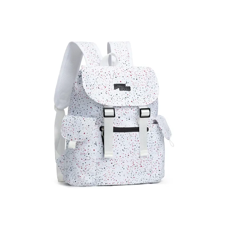 LOVERPUSS Fabric Backpack Regular Unisex White-0