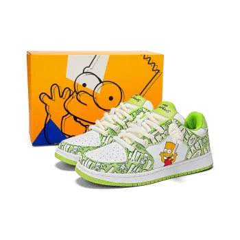 The Simpsons Canvas Shoes Unisex Low Top Avocado Green/Monet Blue/White Brown/Stardust Black/Mismatched/Audrey Pink/Cocoa Light Brown/Cool Black
