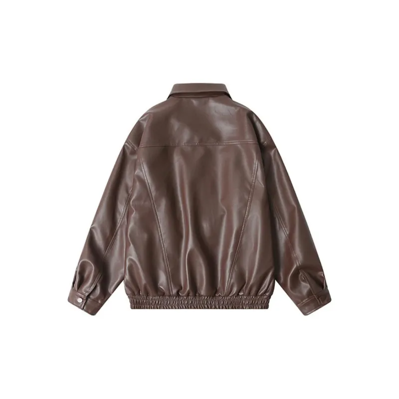 DanerWang Leather Jacket Unisex-5