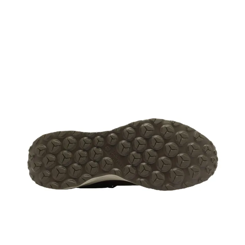 Jack Wolfskin Anti Slip Wear Resistant Mid Top Outdoor Shoes Men's Brown-4