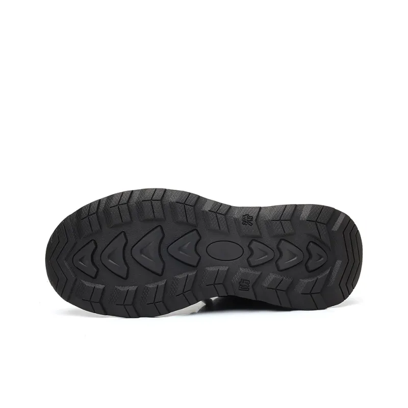 GIHO Insulated Shoe Slip-Resistant Mid-Top Casual Shoes Men's Black-9