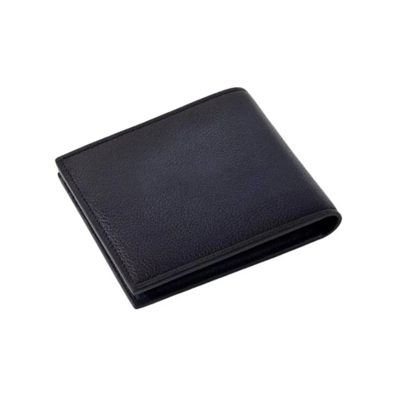 BERLUTI Calfskin Wallet Men's Midnight Blue-1