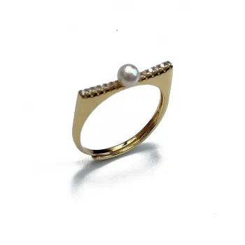 SANWUBALUOKE Freshwater Pearl Rings Women's