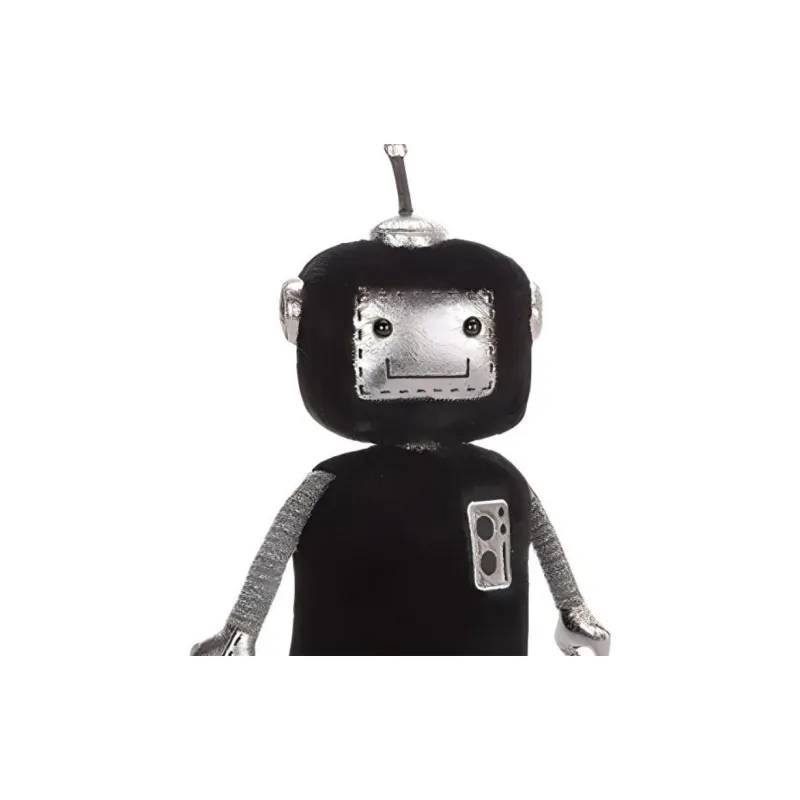 JELLYCAT Jellycat Robot Black Silver Character Dolls Plush Doll 31cm High-2