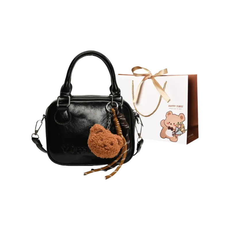 ERANGBEAR PU Handbag Women's Burgundy/Black/Coffee/Brown-3