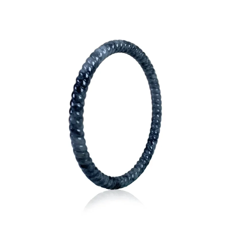 SIYIJIA Bean Type Jadeite Bangles Unisex-0
