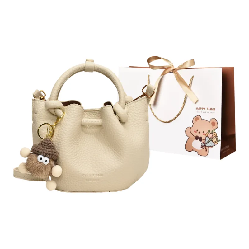 ERANGBEAR PU One Shoulder Handbag Women's Coffee/White/Red/Brown/Black-3