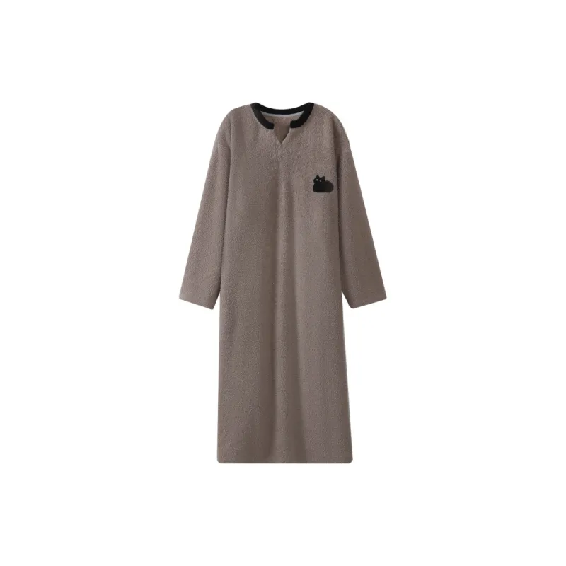 William Bath Robes Women's Coffee-0