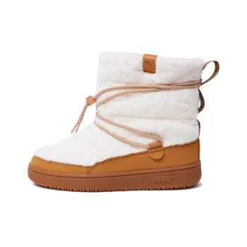 PUMA Snowbae Thermal Abrasion Resistant Short Snow Boots Women's White Brown