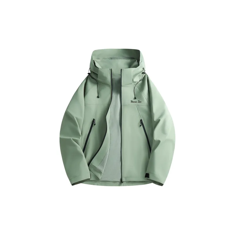 Warrior Lace Up Waterproof And Windproof Windbreaker Jacket Unisex-84