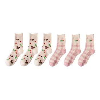 Cotton Gene Mid Calf Socks Women's Combo Set