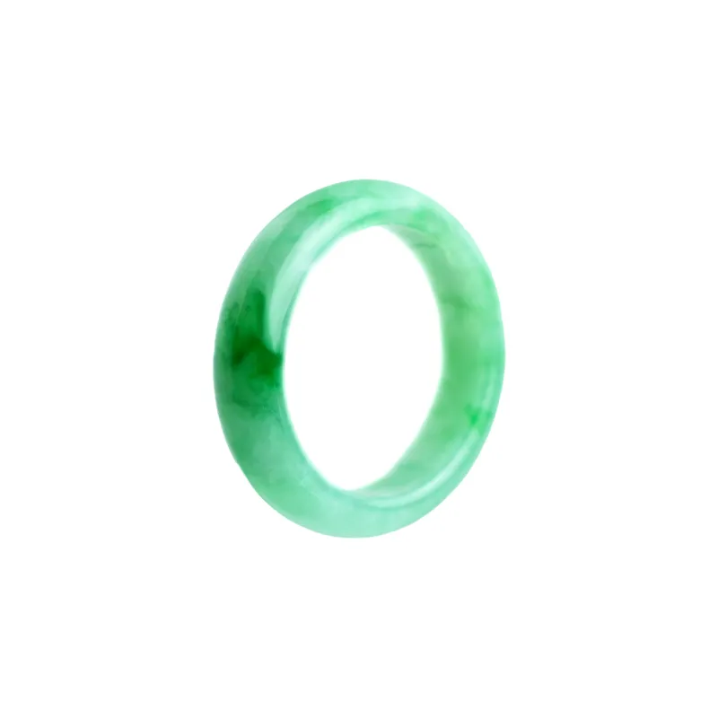 Clear Snow Glutinous Jade Jadeite Rings Unisex-0